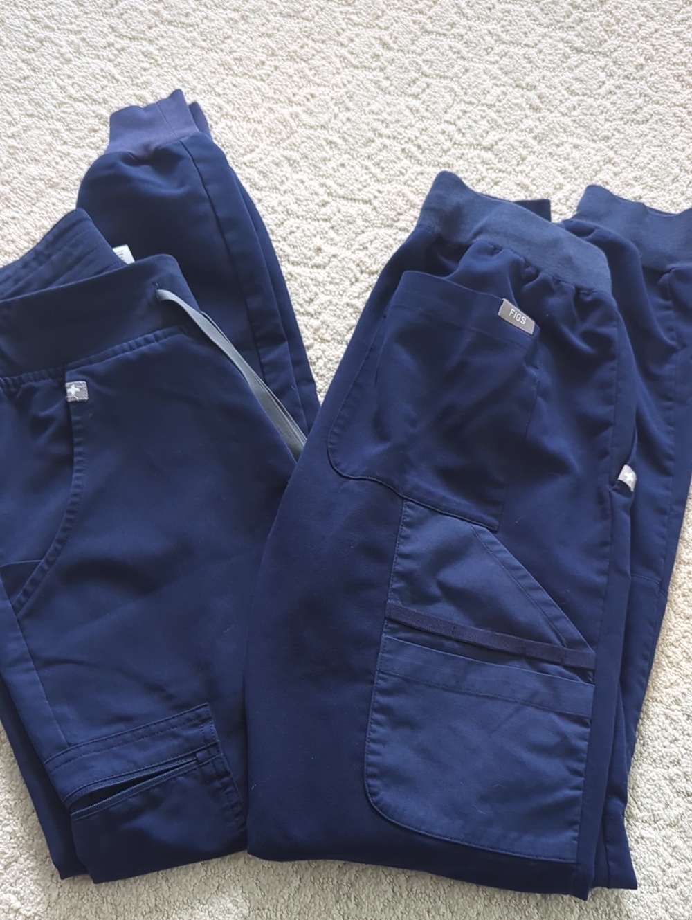 Figs Women's Navy Cargo Jogger Scrub Pants Size XXS